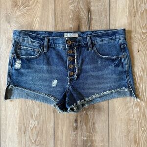 Free People Runaway Cutoff Button Fly
